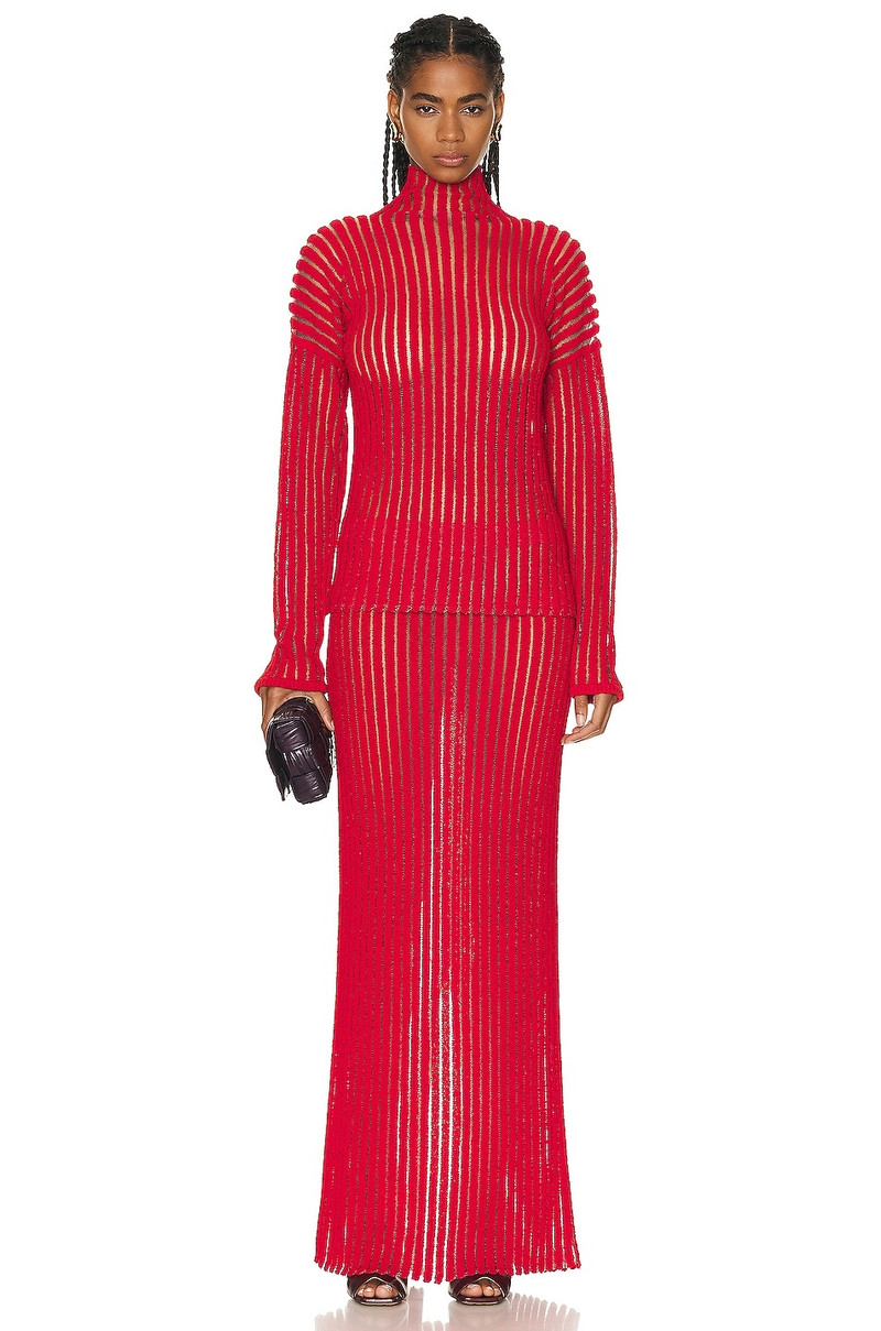 Bottega Veneta Stripes Long Skirt outlook