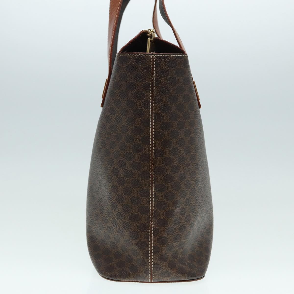 CELINE Macadam Canvas Hand Bag Pvc Brown - 4