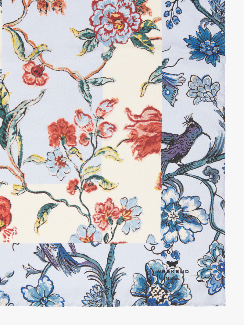 WEEKEND Max Mara SIAM Printed silk scarf outlook