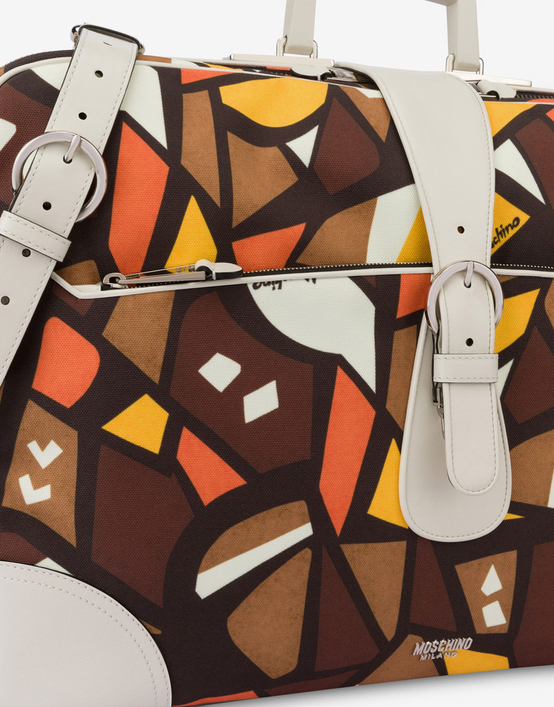 WOOD PRINT CANVAS TRAVEL BAG 4