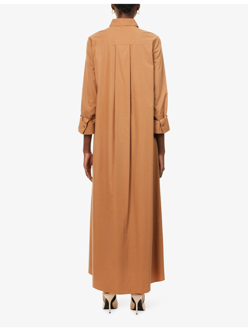 Jennys Crystal-Embellished Cotton-Poplin Gown - 4