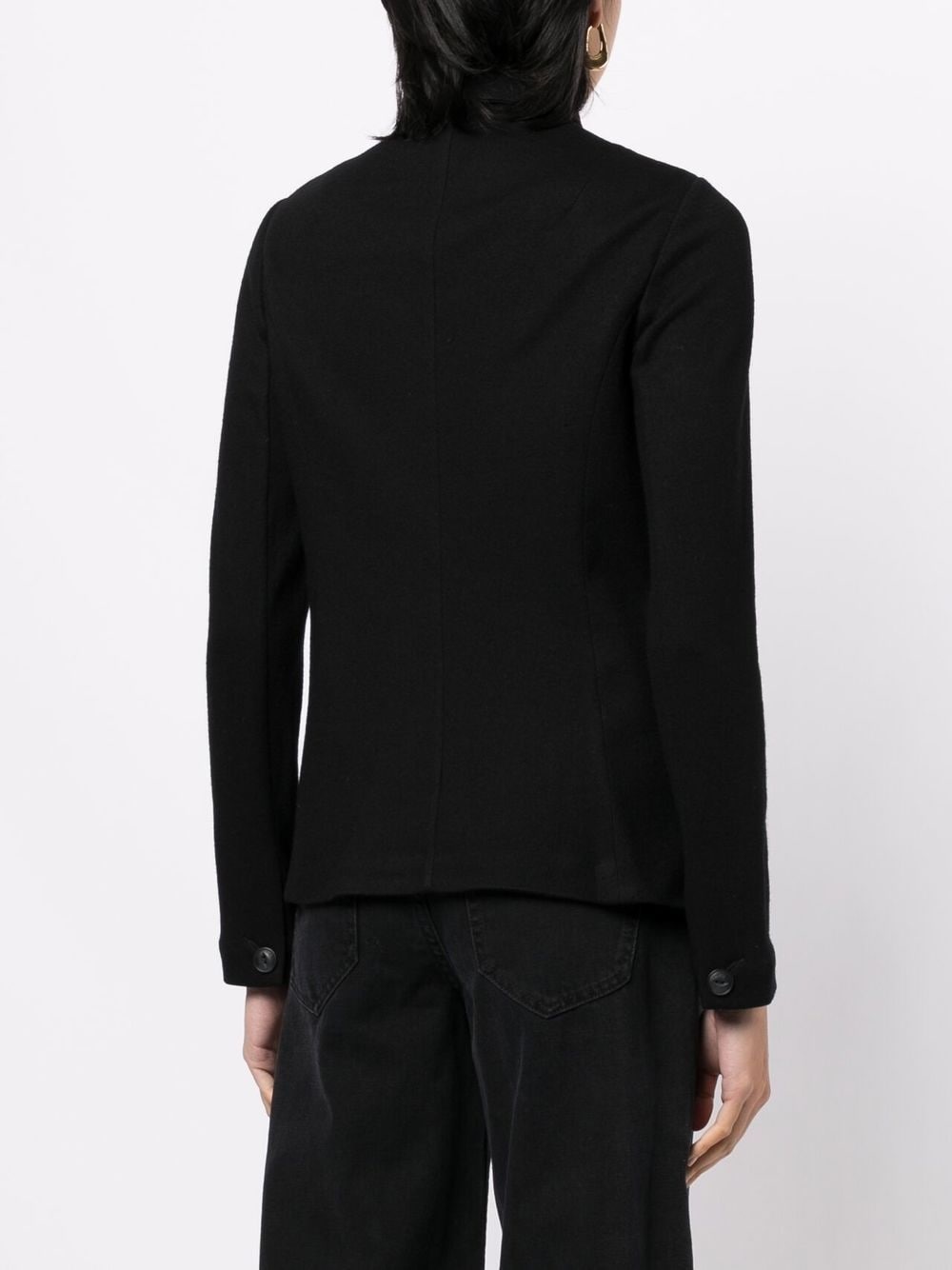 wool high-neck jacket - 4