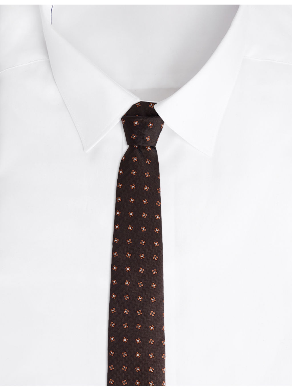 Geometric-Weave Silk Tie - 3