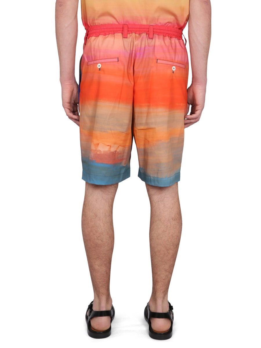 Cotton Bermuda Shorts - 4