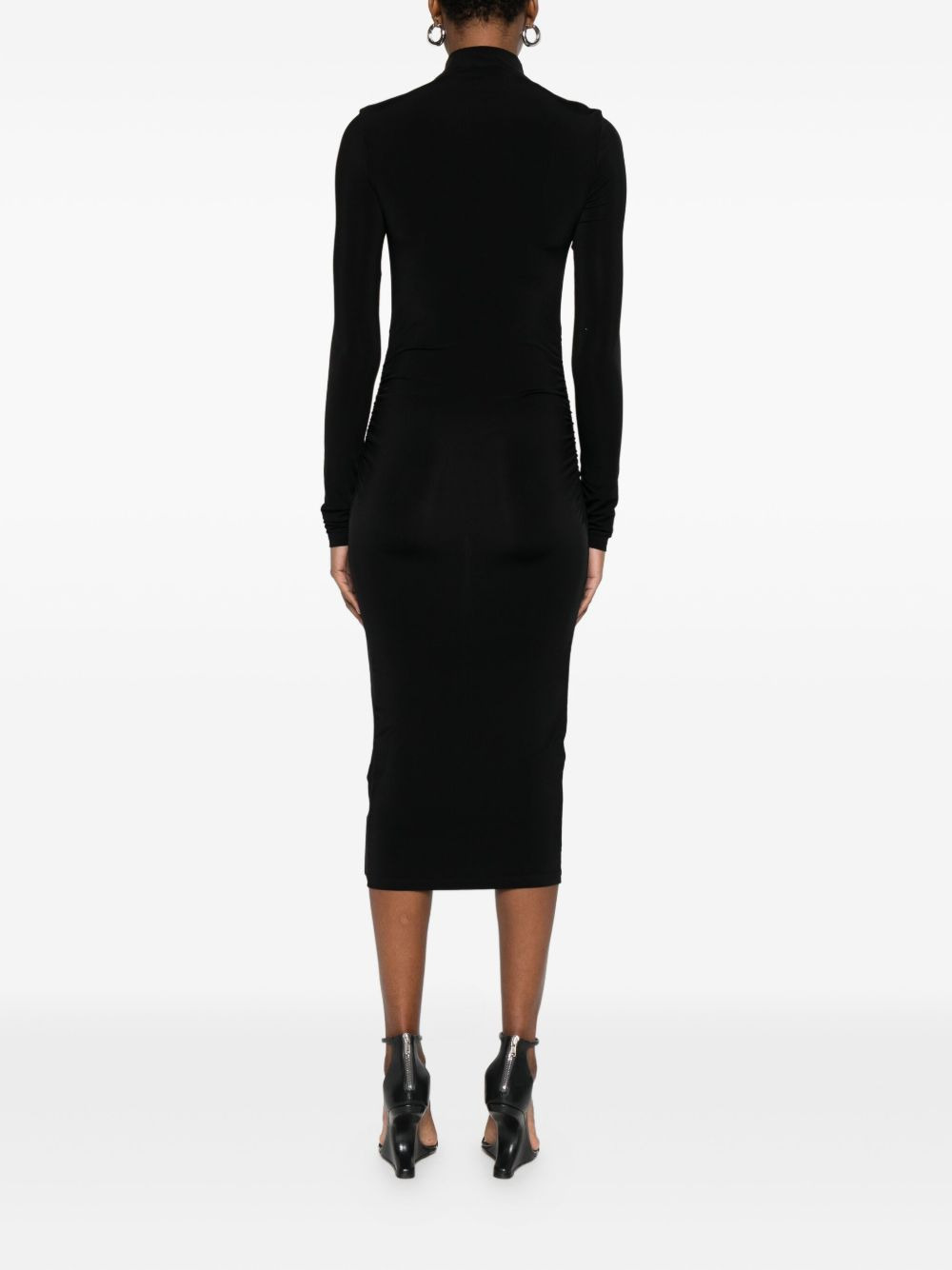 Off Stamp high-neck ruched dress - 4