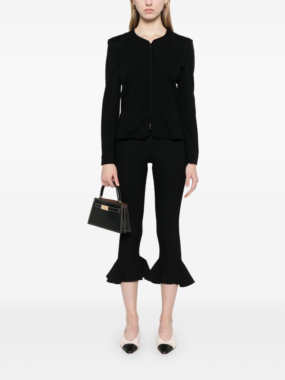 Zipped blazer jacket - 1
