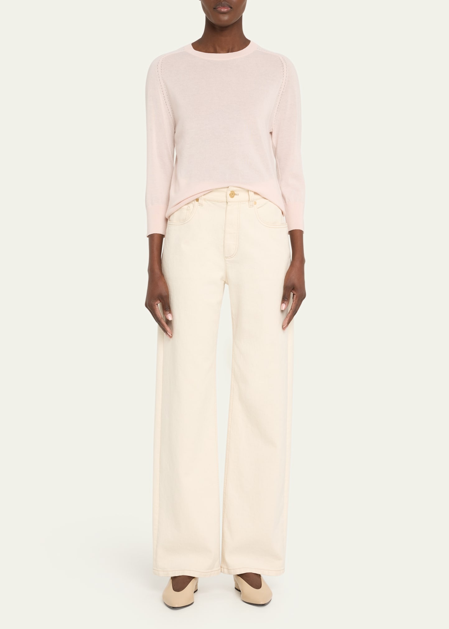 Girocollo Manica Neo Piuma Cashmere Sweater - 2