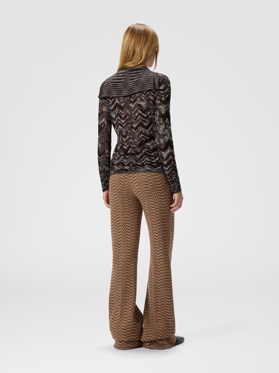 Men’s tailored trousers with chevron pattern - 3