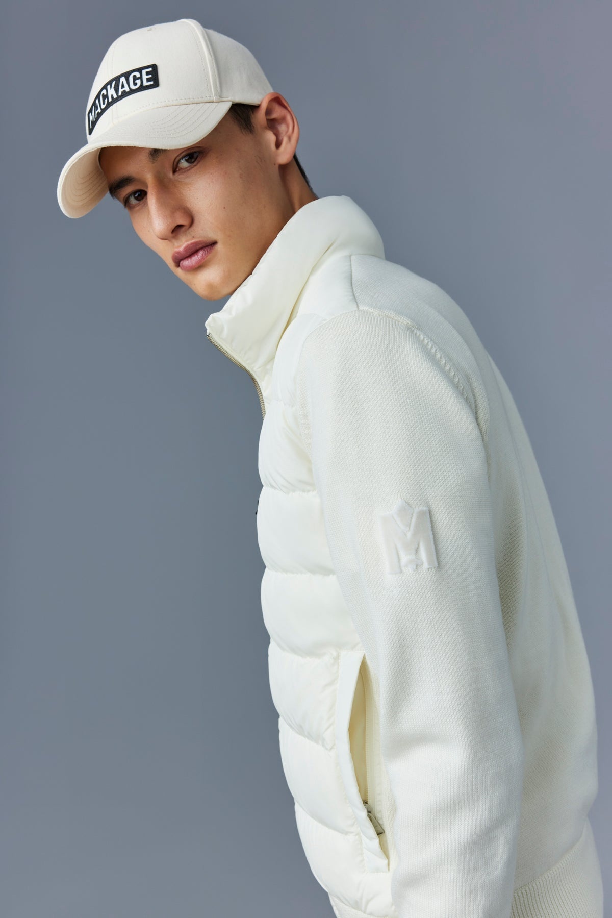 HANEY hybrid light down sweater - 5
