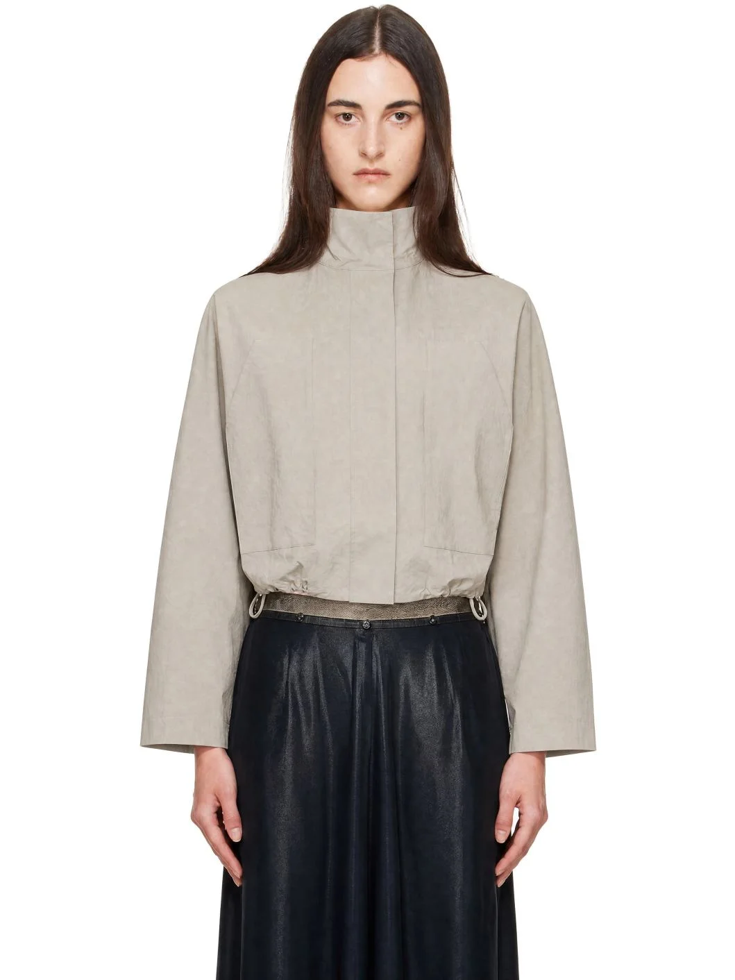 Gray Technical Cotton Carpenter Jacket - 1