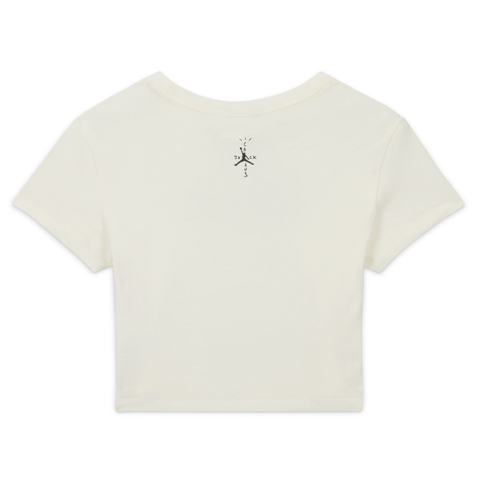 (WMNS) Air Jordan x Travis Scott Slim T-shirt 'Sail' FQ7806-133 - 2
