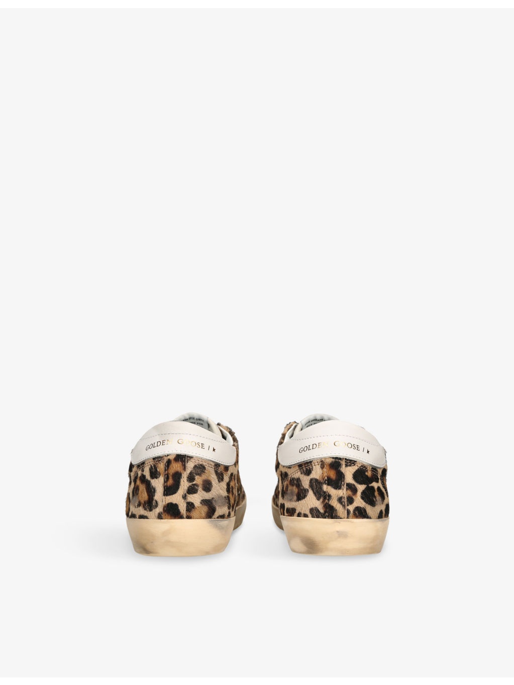 Superstar 55630 Leopard-Print Leather Low-Top Trainers - 4