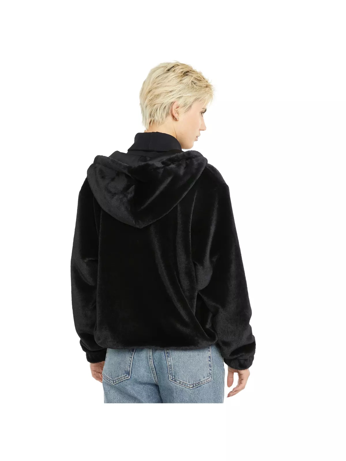 PUMA Women's Classics Faux Fur Full-Zip Hoodie - 2