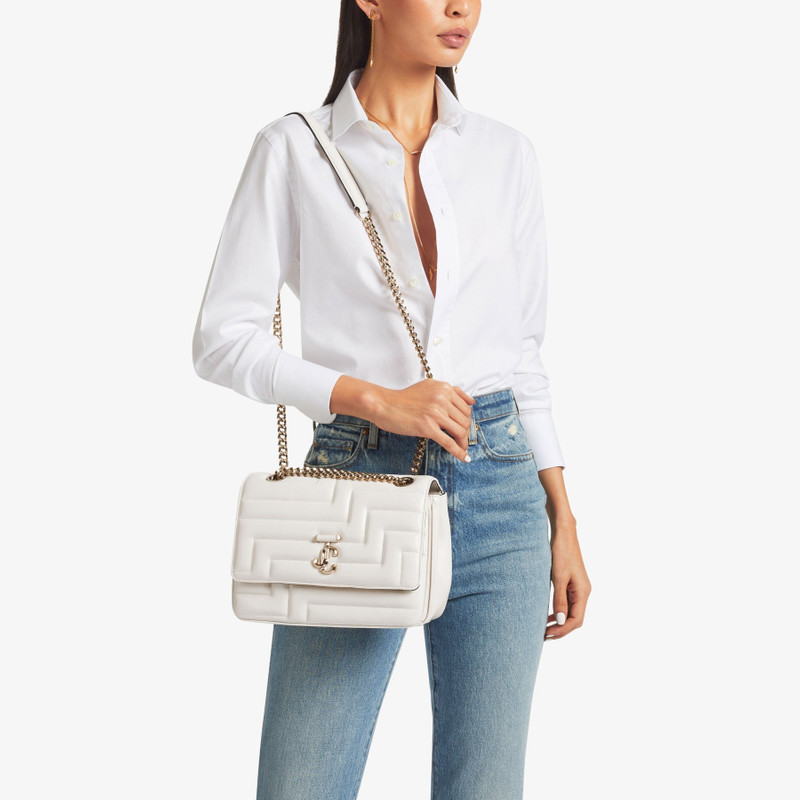 JIMMY CHOO Avenue Soft Shoulder
Latte Avenue Nappa Leather Soft Shoulder Bag outlook