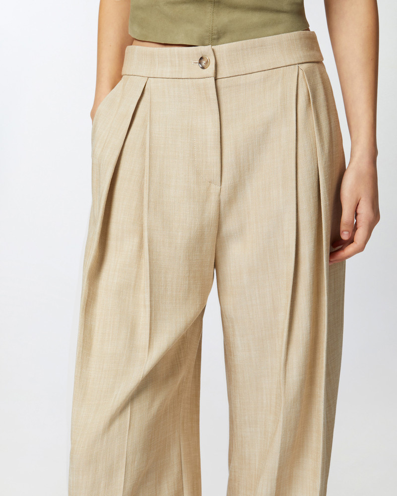 WIDE TROUSERS WITH CANVAS PLEATS 5