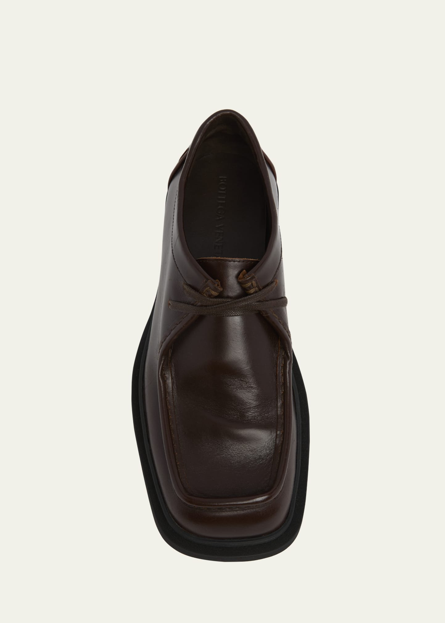 Men's Ben Intrecciato-Back Leather Derby Shoes - 5