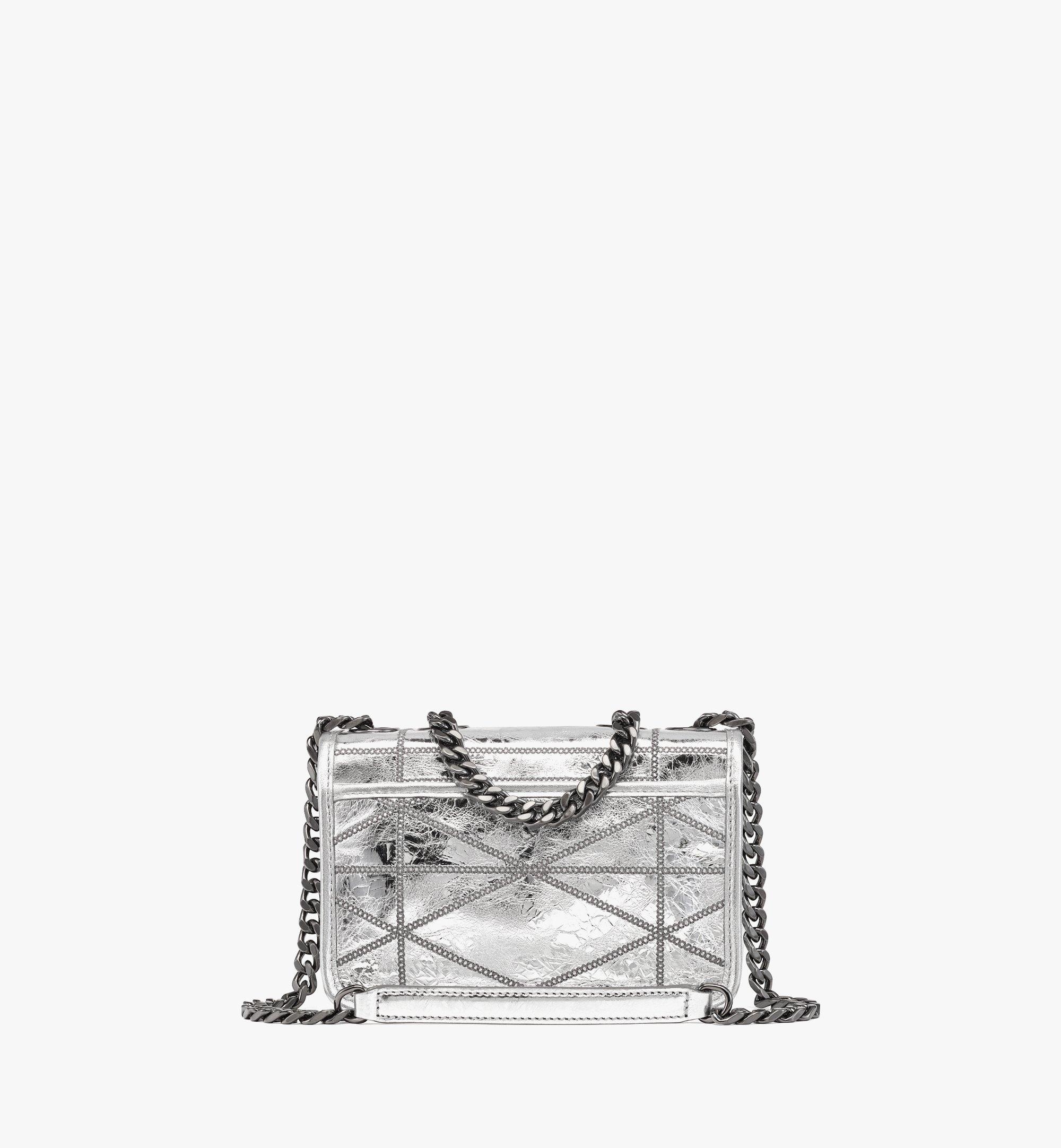 Travia Quilted Shoulder Bag in Crash Calf Leather - 5