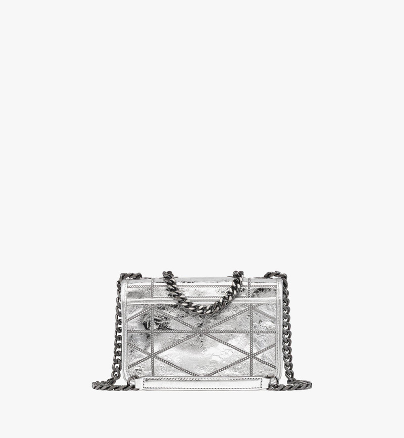 Travia Quilted Shoulder Bag in Crash Calf Leather 5