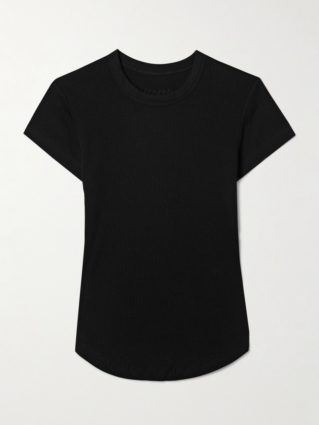 Ribbed Cotton-jersey T-shirt - 1