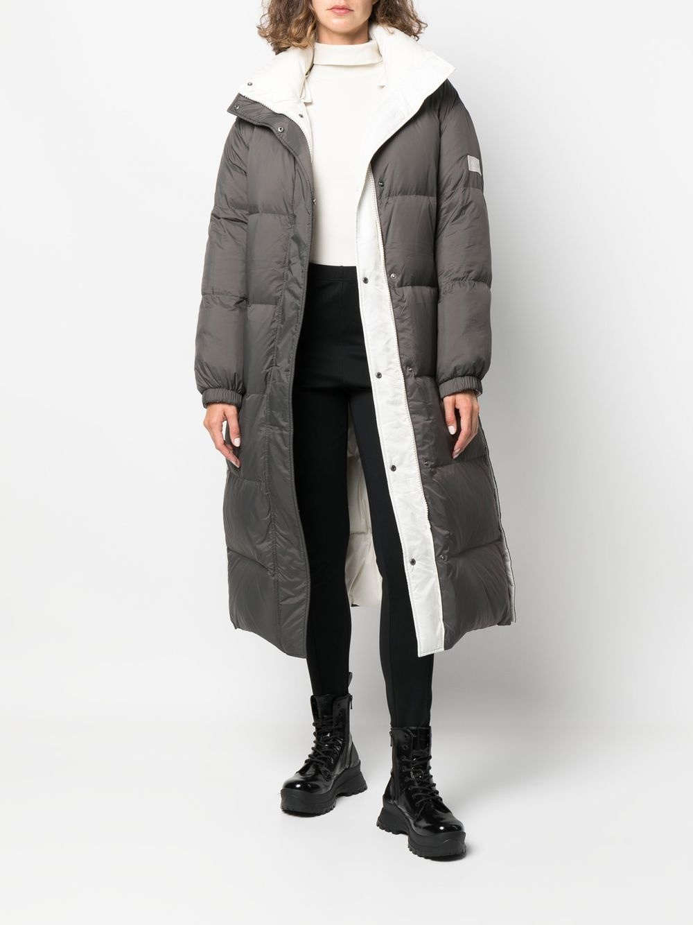 two-tone reversible padded jacket - 6