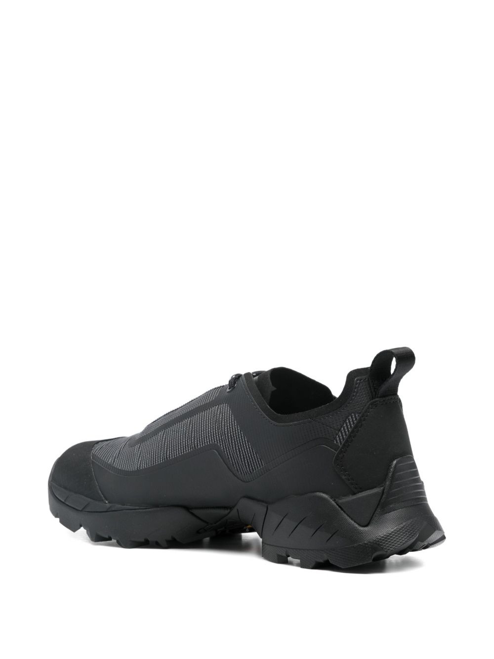 textured low-top sneakers - 3