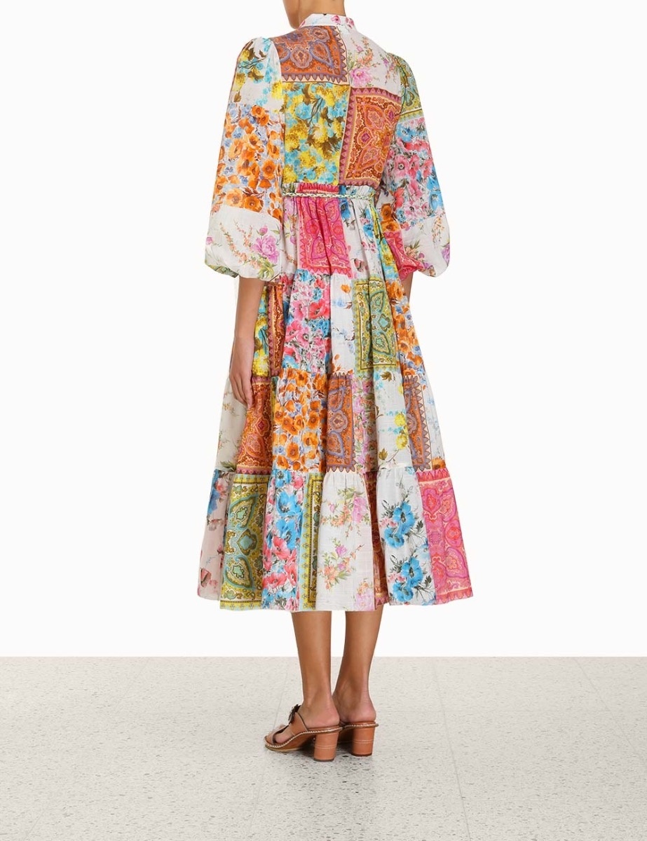 HALCYON TIERED MIDI DRESS - 4