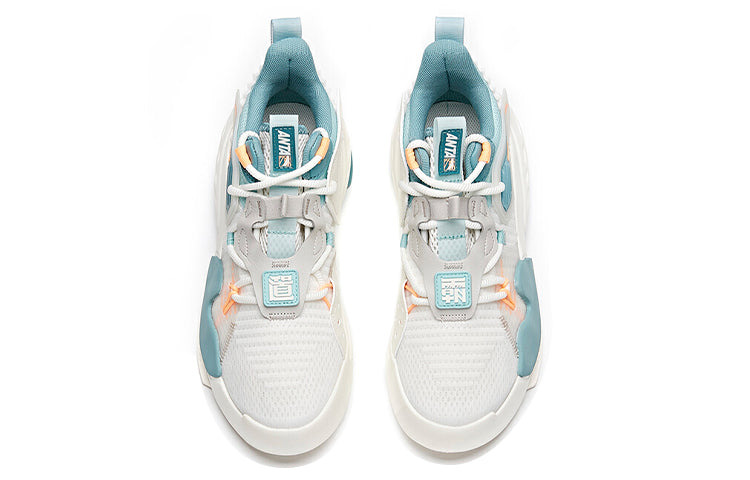 ANTA Bastard Keep Moving Skateboarding Shoes 'White Blue' 112128084-4 - 3