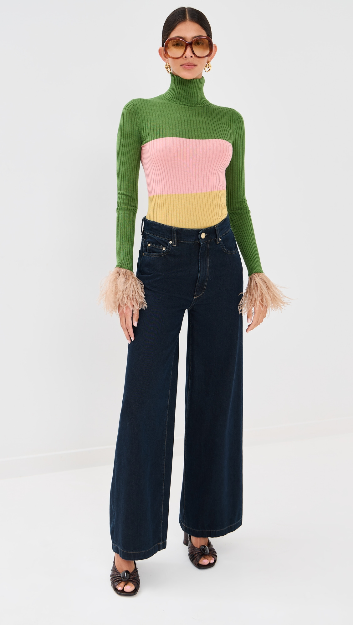 High Kick Cashmere and Feather Top - 4