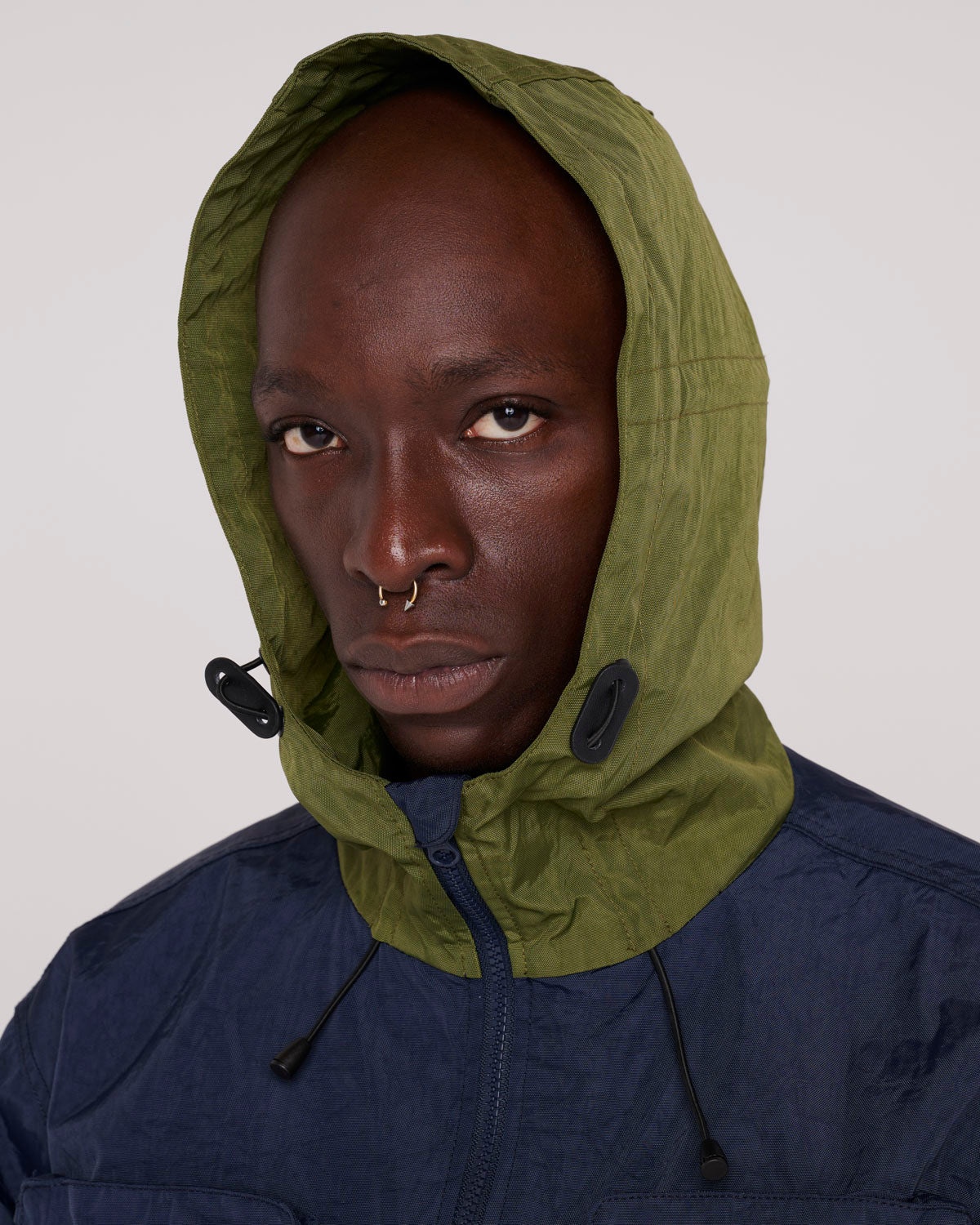 Cropped Hunting Jacket - Navy - 7