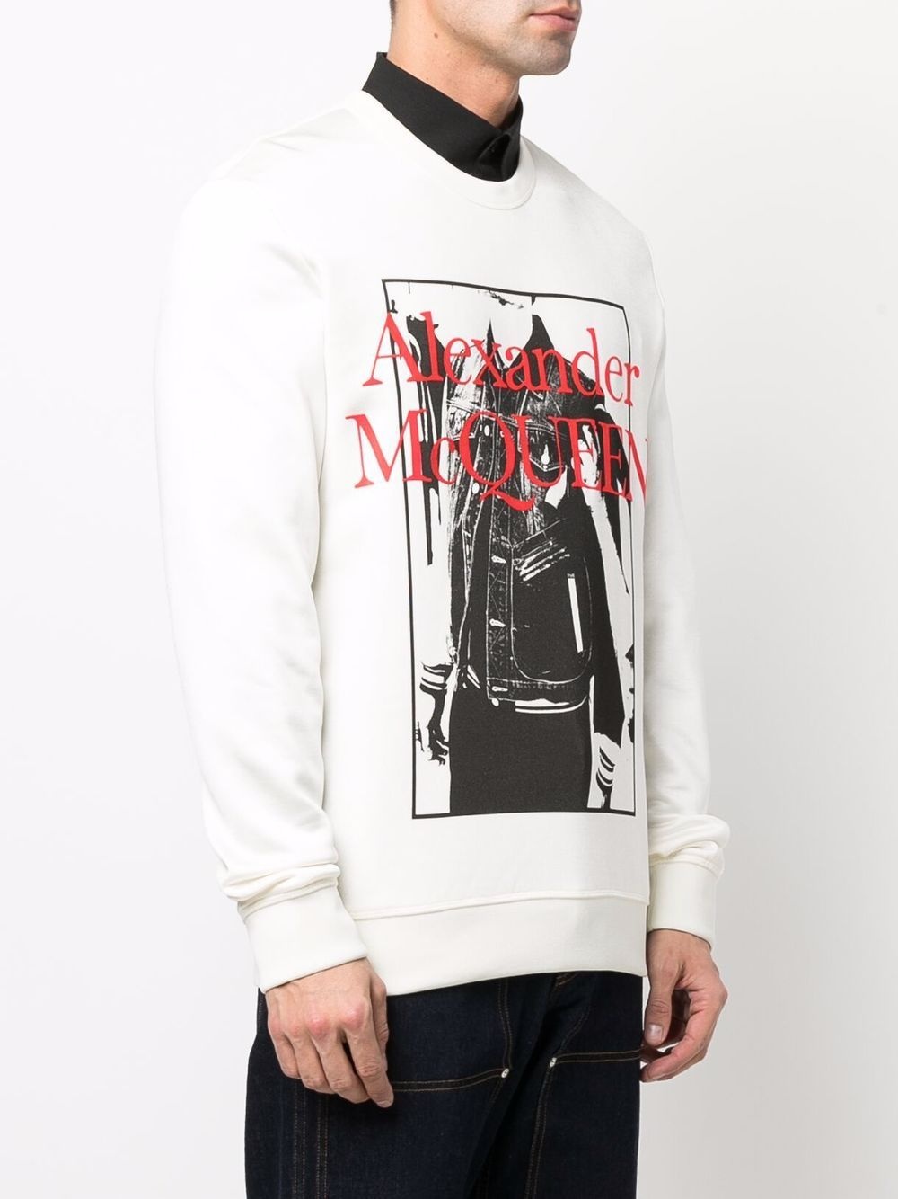 graphic logo-print crew-neck sweatshirt - 3