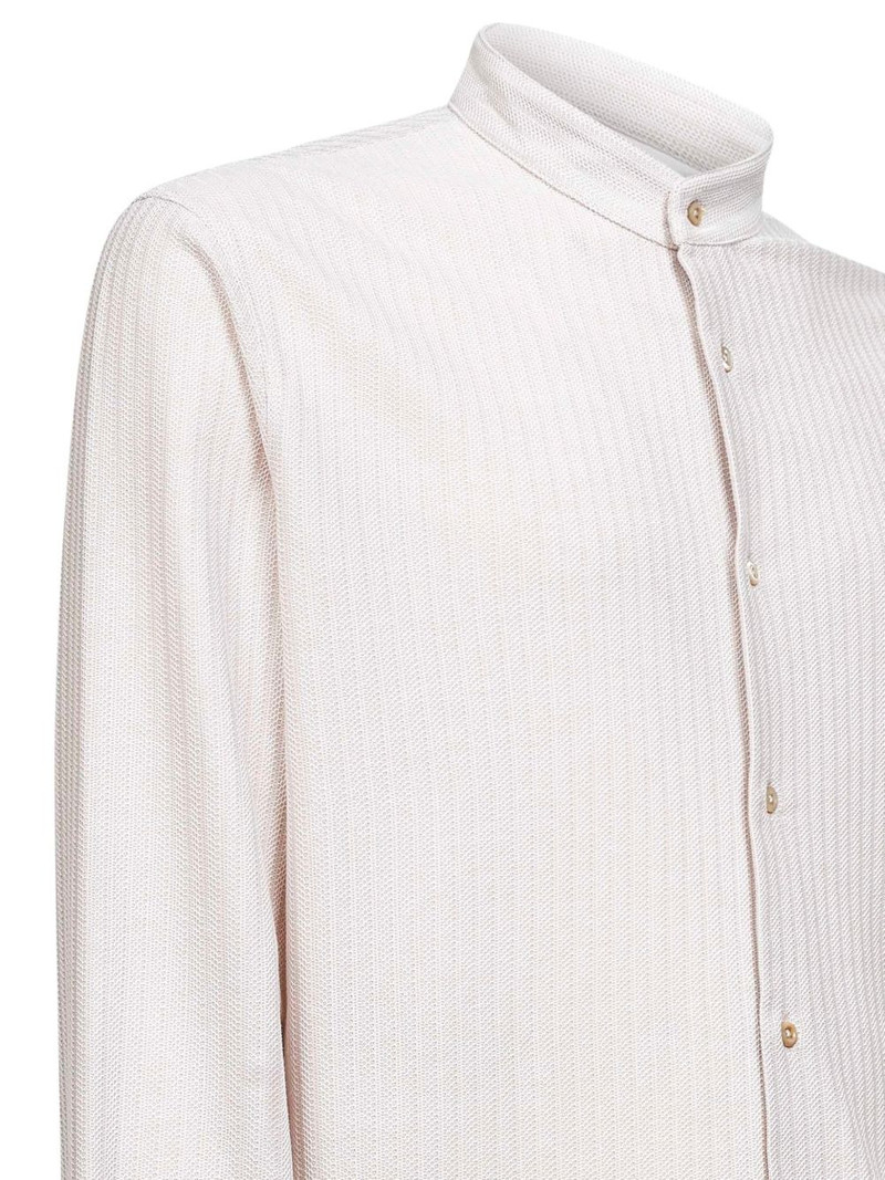 mandarin collar long-sleeves shirt 3