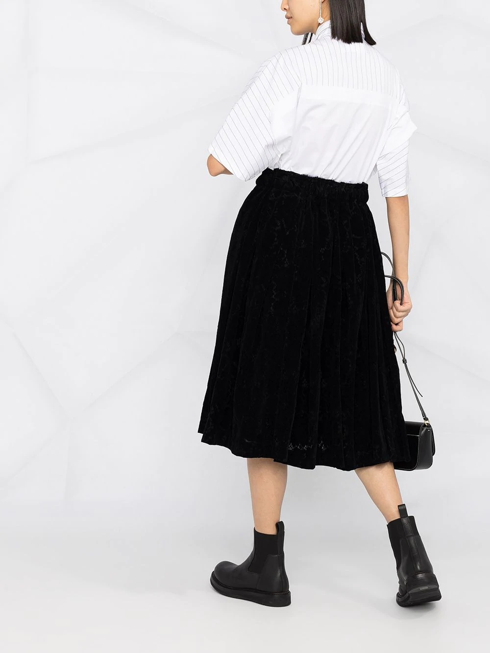 high-waisted A-line skirt - 4