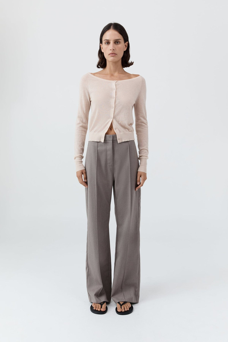 Merino Wool Ballet Cardigan - Powder 1