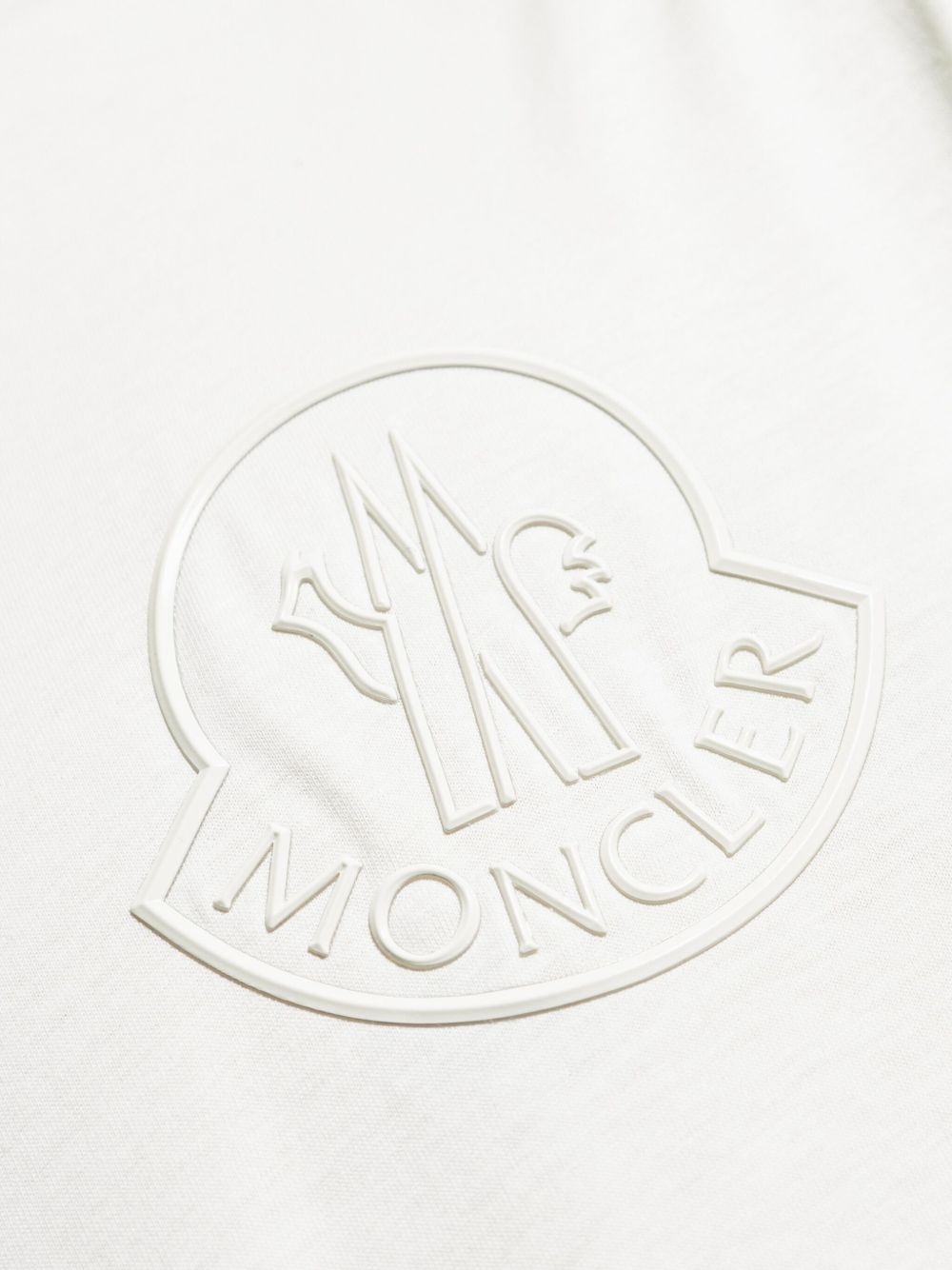 logo-embossed cotton T-shirt - 5
