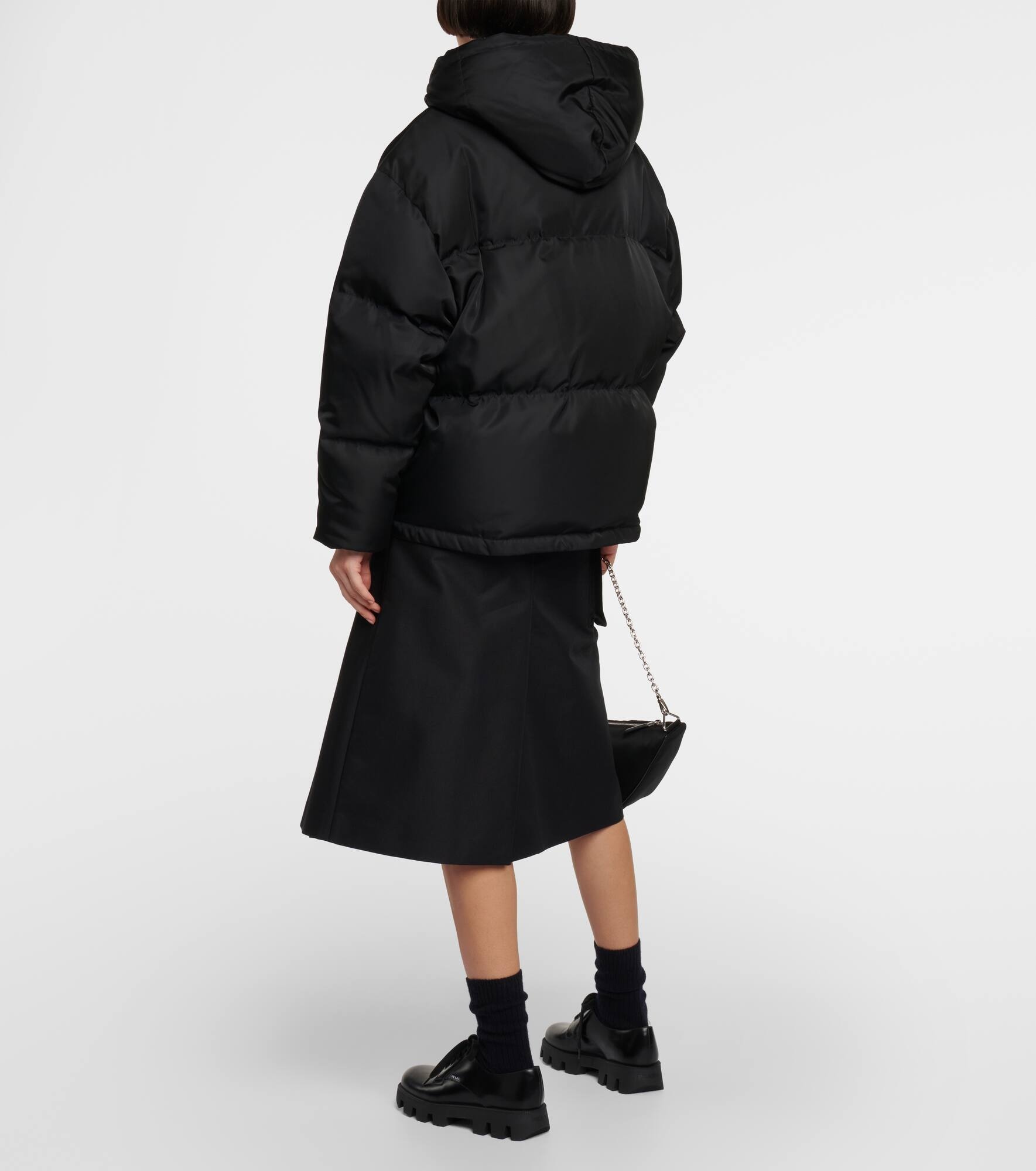 Re-Nylon gabardine down jacket - 3