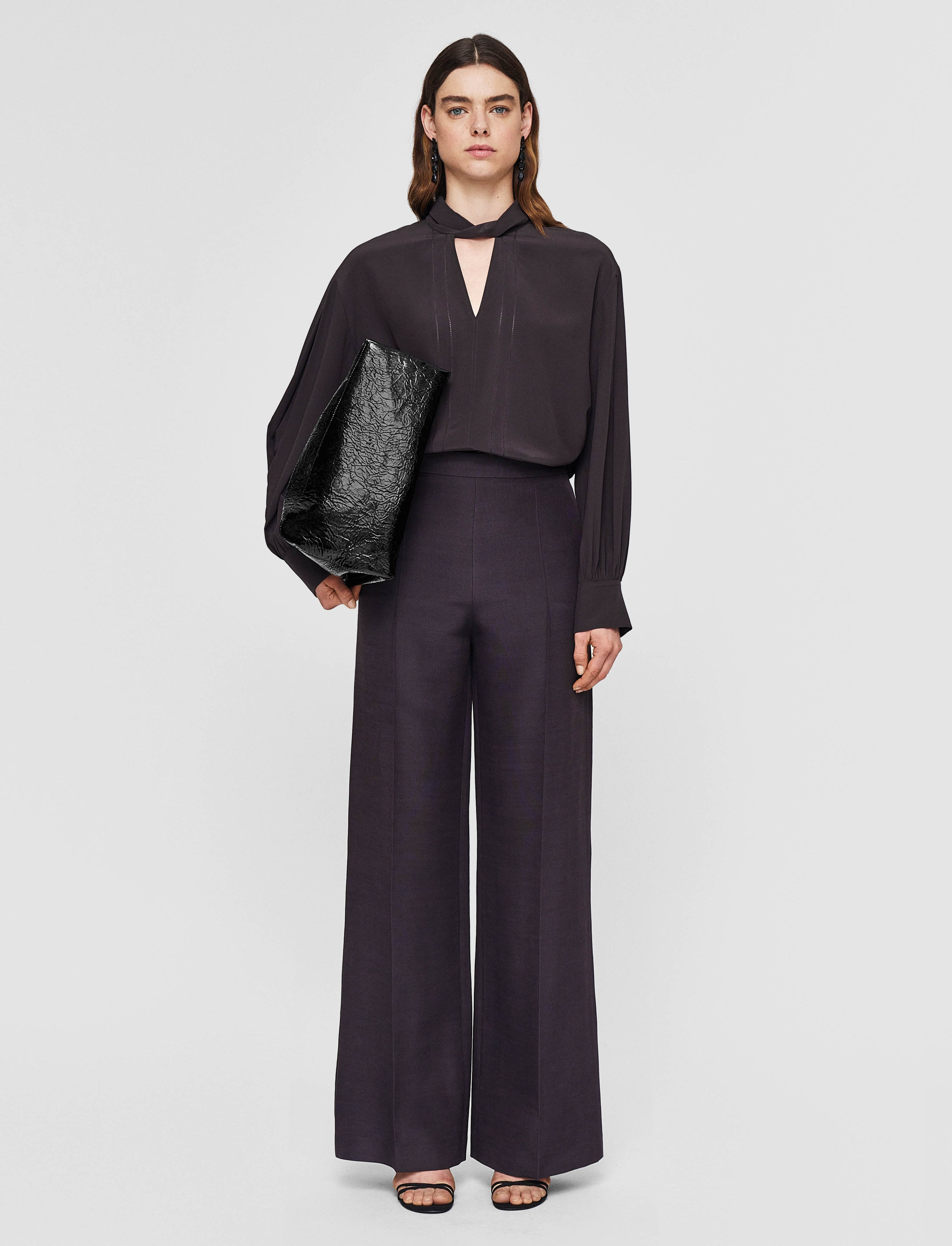Alane Evening Silk Blend Trousers - 2