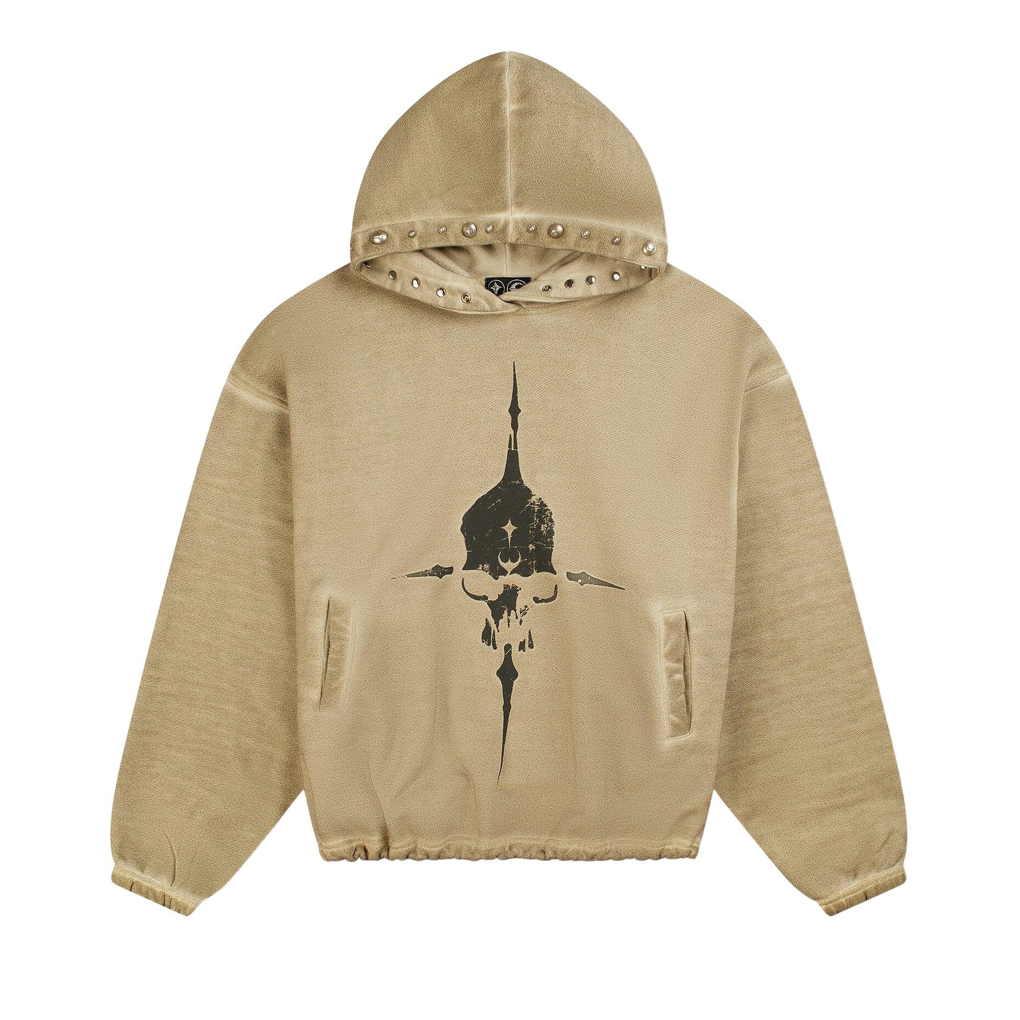 Thug Club Peace Stud Hoodie 'Beige' - 1