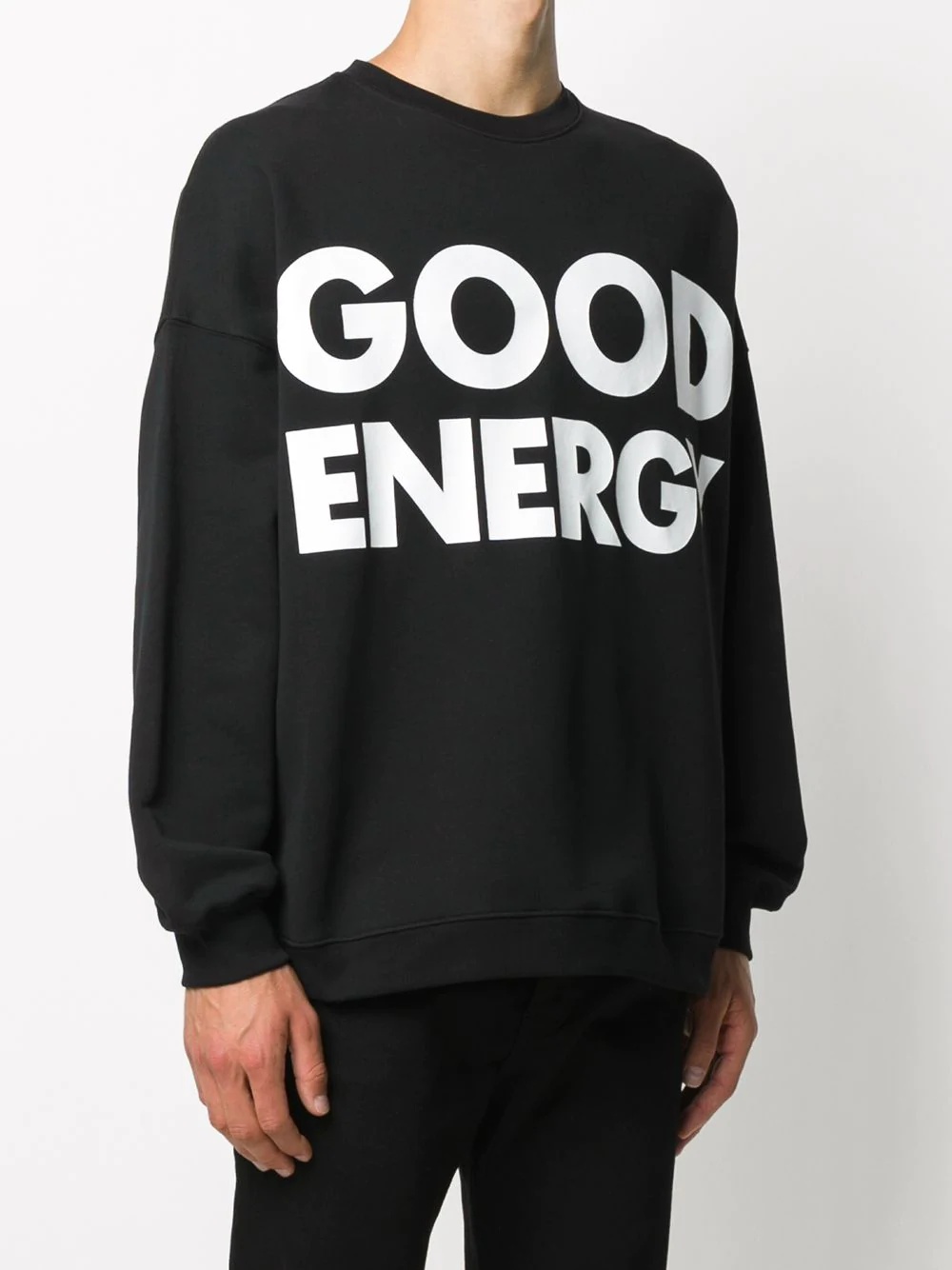 slogan-print sweatshirt - 3