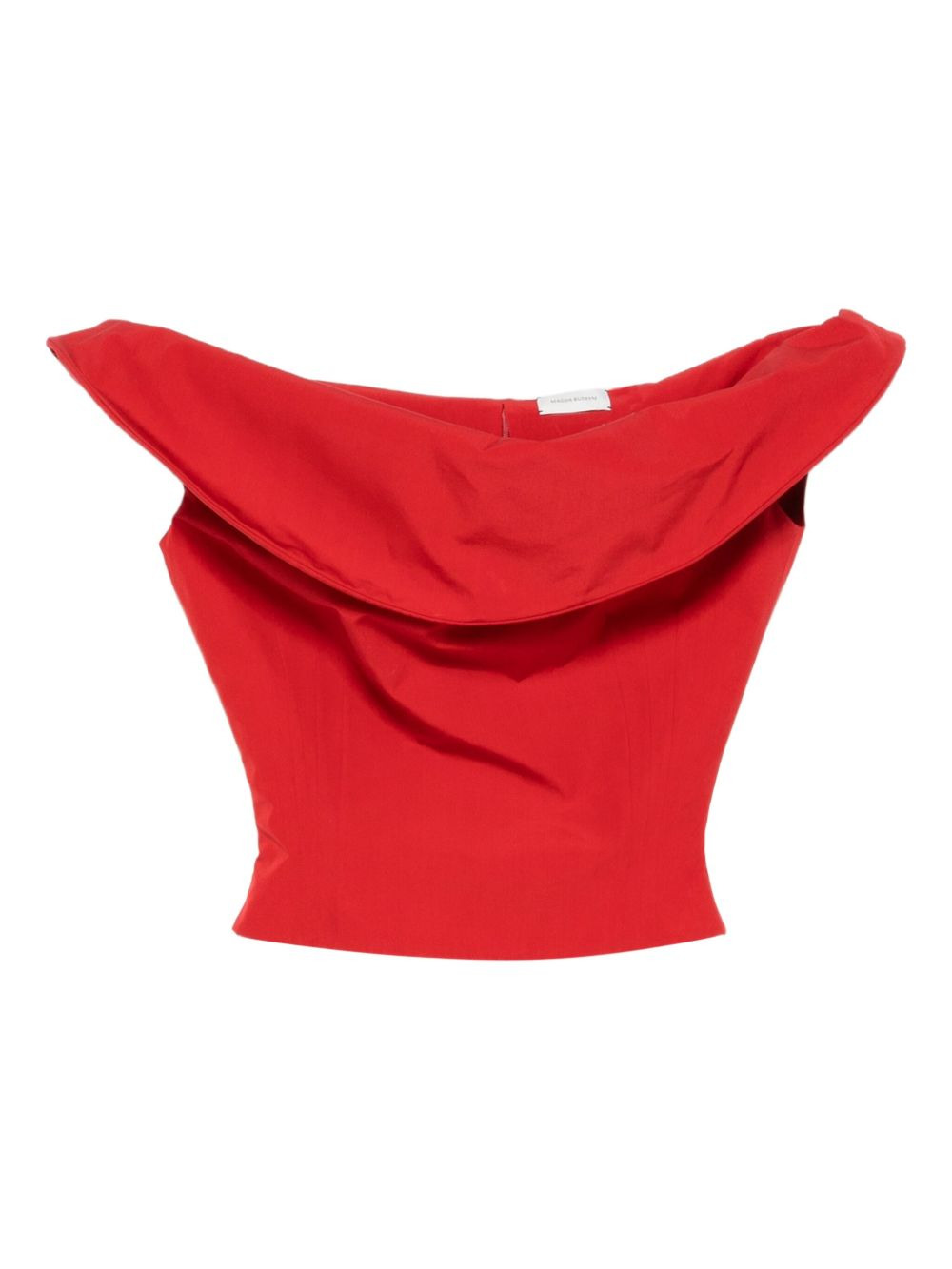 cowl-neck cropped top - 1