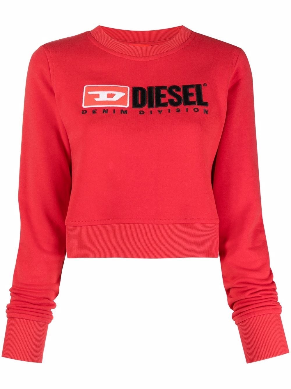 logo-print cotton sweatshirt - 1