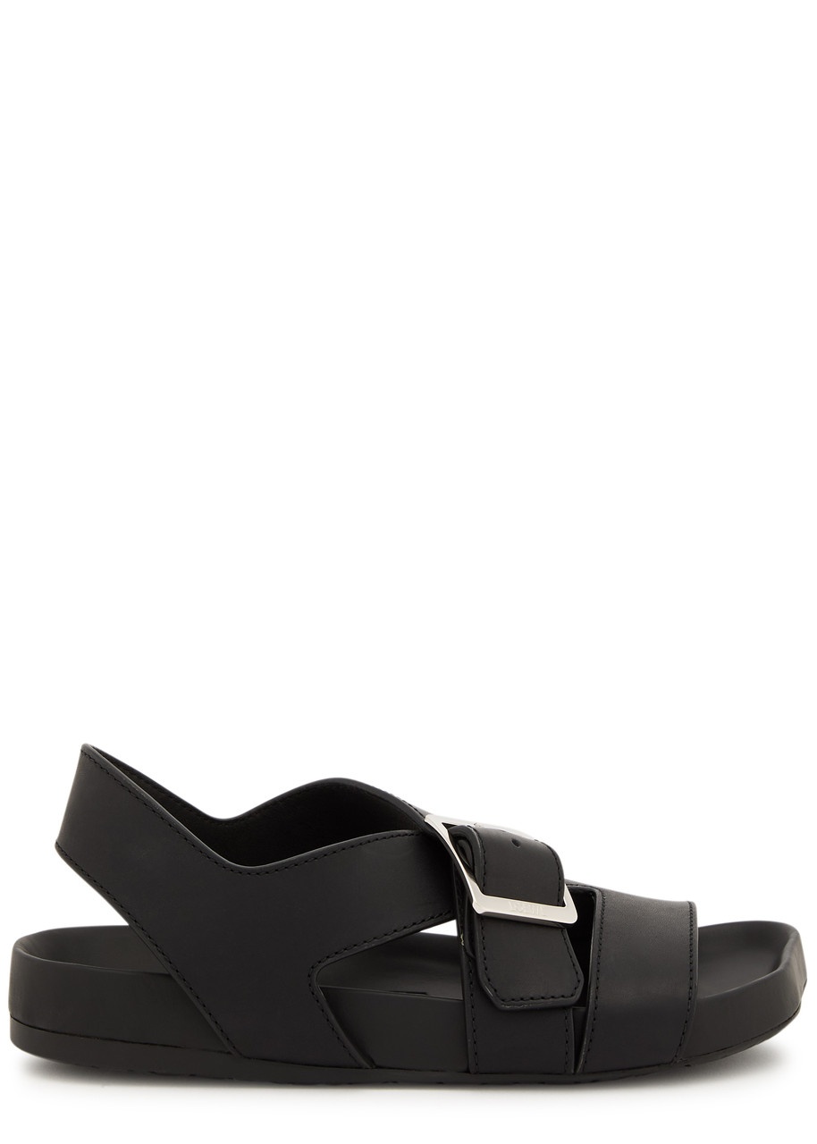 Loewe Loewe Ease Buckle Leather Sandals | REVERSIBLE