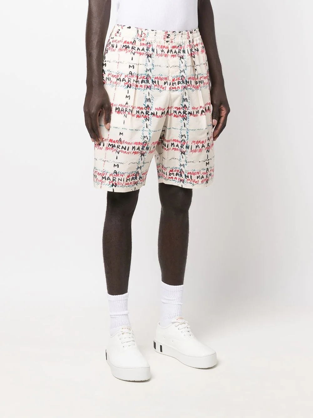 all-over logo-print shorts - 3