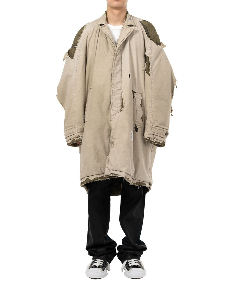 Distressed Balmacaan Coat 12