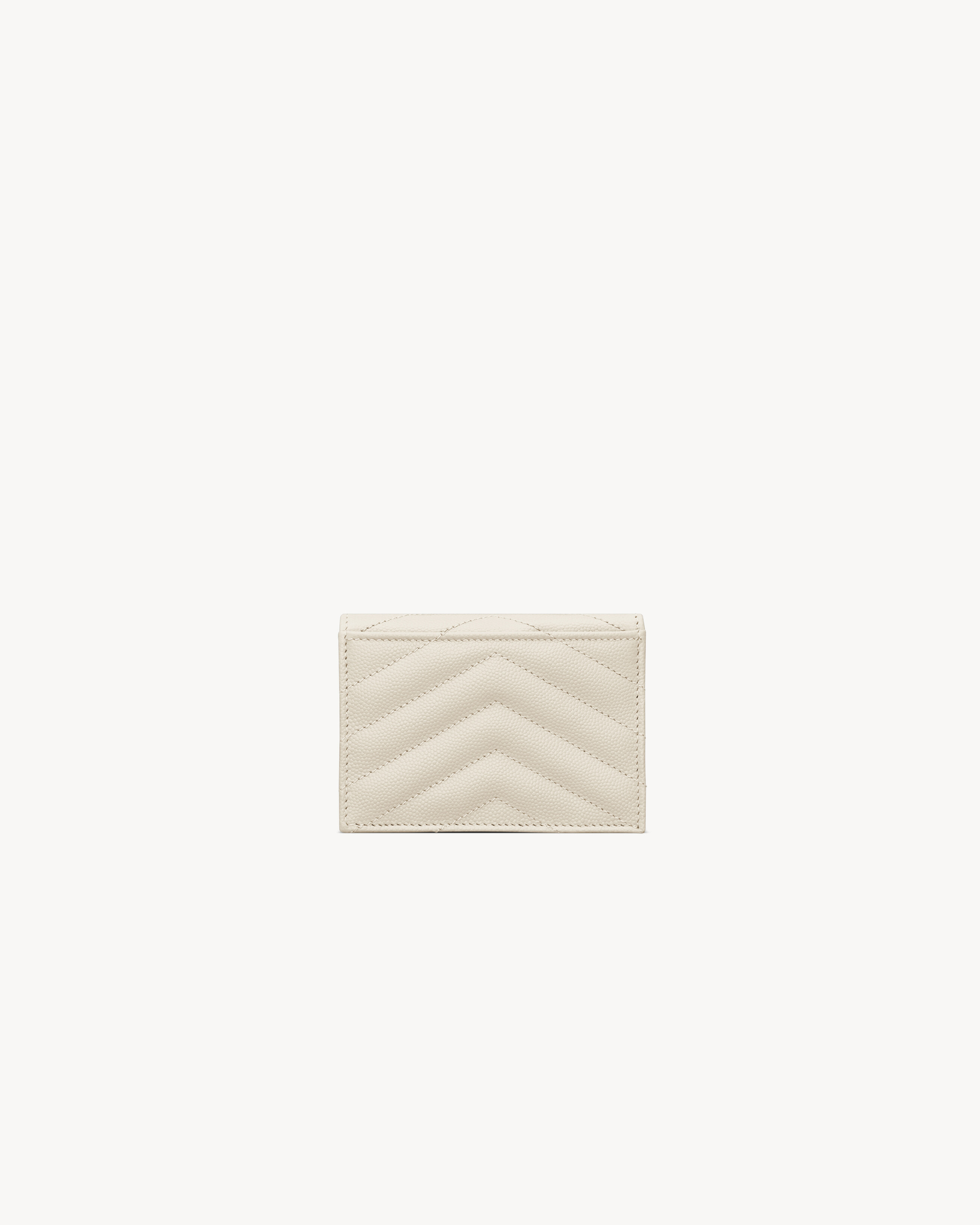 CASSANDRE MATELASSÉ FLAP CARD CASE IN GRAIN DE POUDRE LEATHER - 2