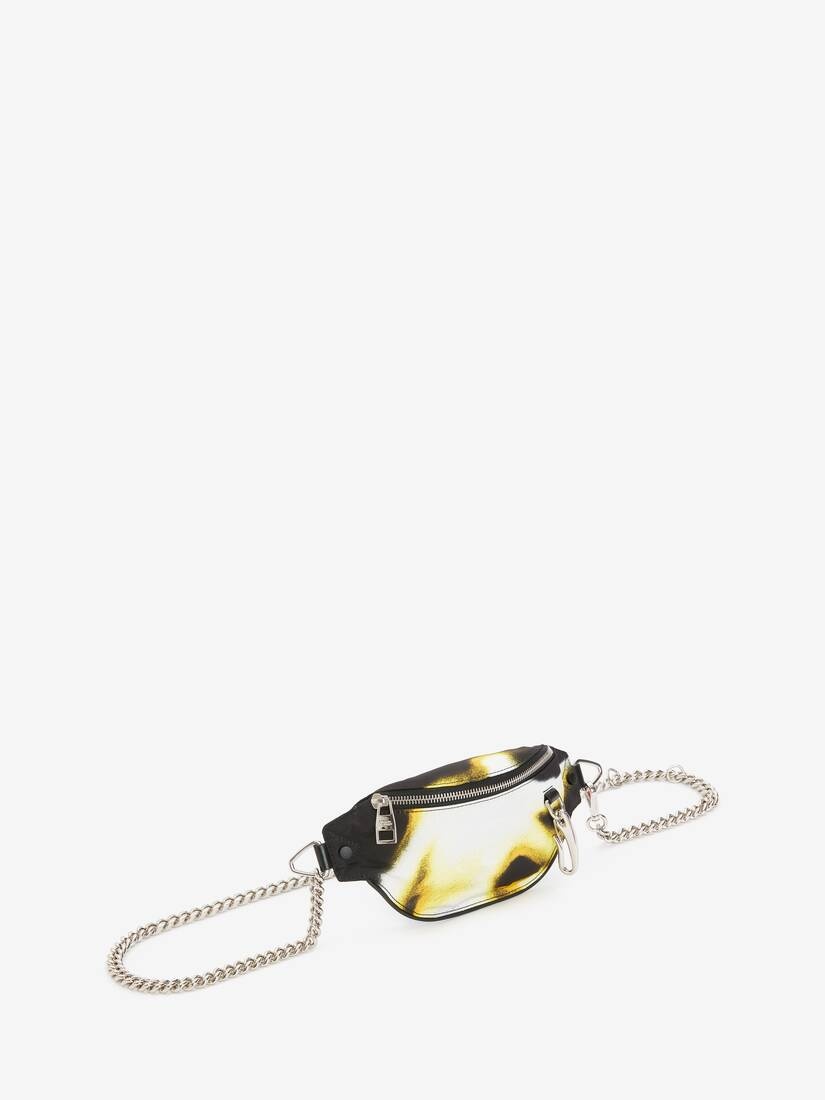 Men's Biker Belt Bag in Pop Yellow/black - 2