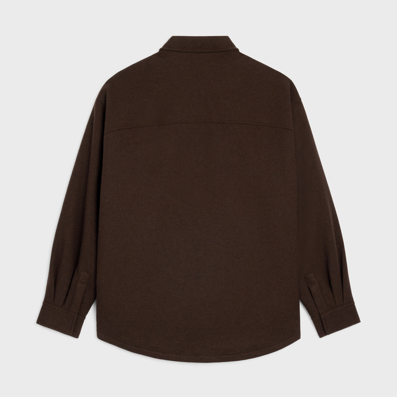 CELINE overshirt IN wool flannel outlook