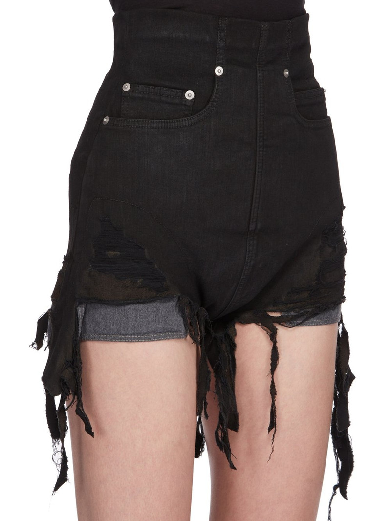 Rick Owens DRKSHDW Cutoff Denim Shorts 4