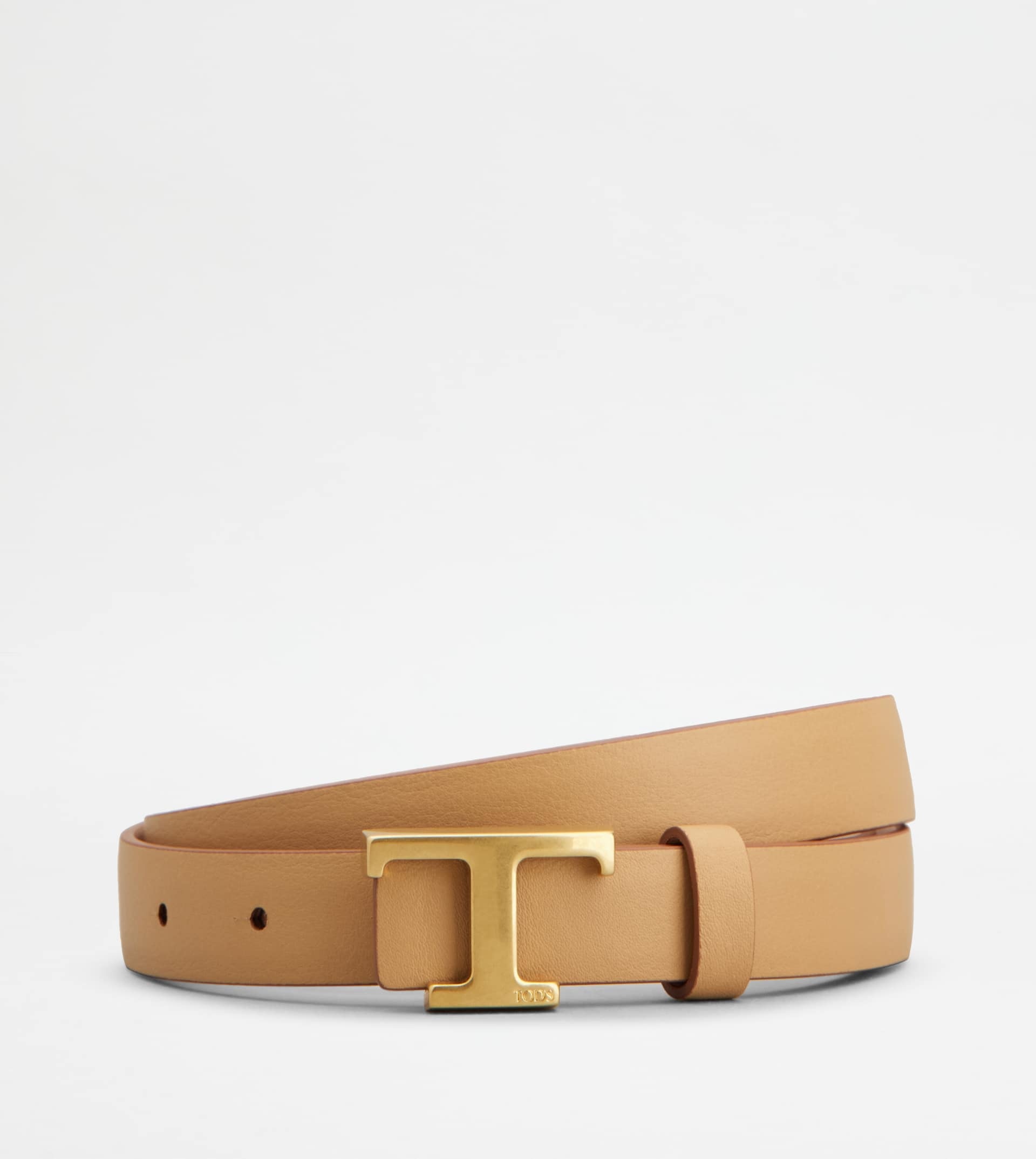 T TIMELESS REVERSIBLE BELT IN LEATHER - PINK - 2