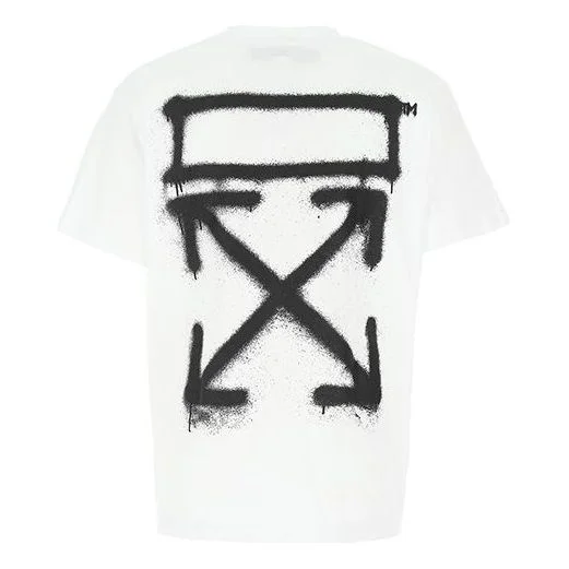 Off-White Spray Painting Arrows Sketch Short Sleeve Oversize 'White Black' OMAA038R201850150110 - 1