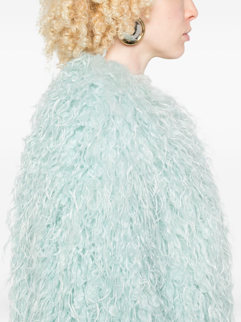 wave faux-fur jacket 5